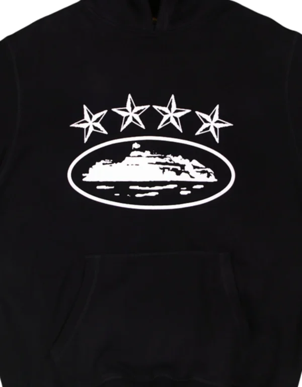 Corteiz 4Starz Alcatraz Hoodie Black 2 1