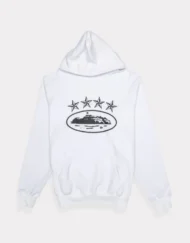 Corteiz 4Starz Alcatraz HoodieWhite