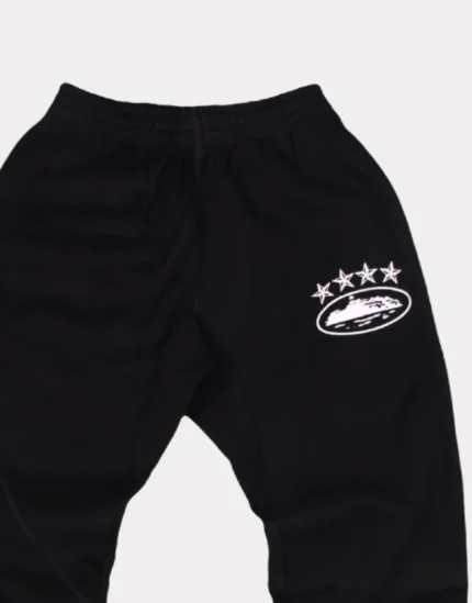 Corteiz 4Starz Alcatraz Sweatpants Black 1