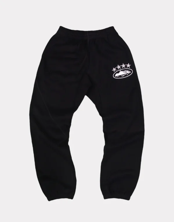 Corteiz 4Starz Alcatraz Sweatpants Black 2