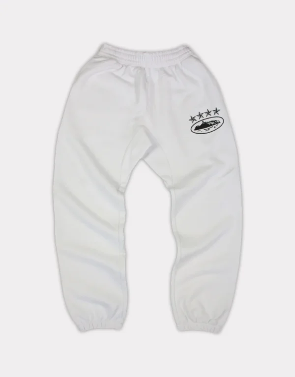 Corteiz 4Starz Alcatraz Sweatpants White 2