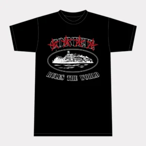 Corteiz 4Starz Alcatraz T-shirt Black