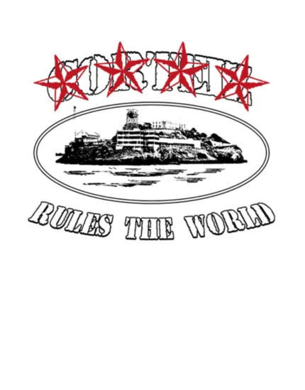 Corteiz 4Starz Alcatraz T shirt White 1