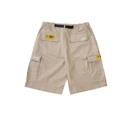 Corteiz Alcatraz Cargo Shorts Beige 1