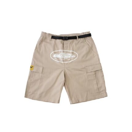 Corteiz Alcatraz Cargo Shorts Beige 2