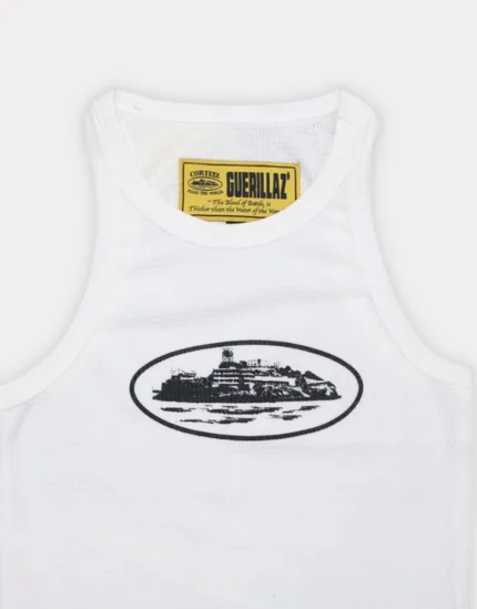 Corteiz Alcatraz Tank Top Womens White 1