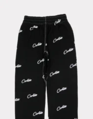Corteiz All Over Print Joggers Black 1