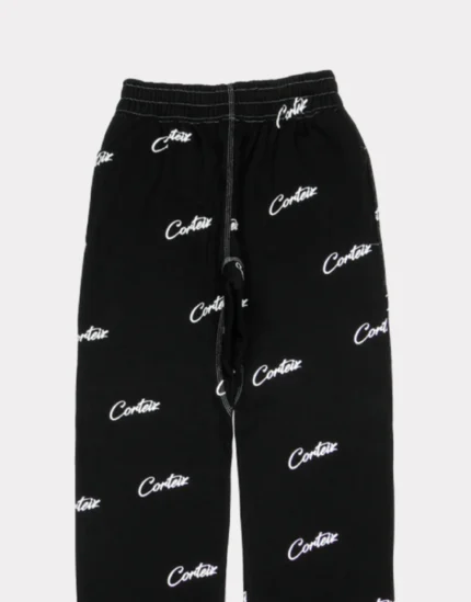 Corteiz All Over Print Joggers Black 1