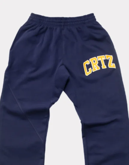 Corteiz Crtz Dropout Joggers Navy 1