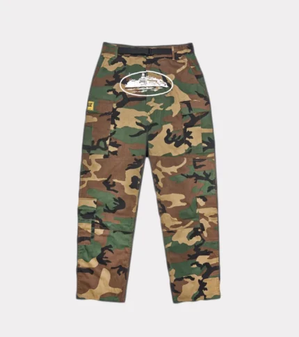 Corteiz Guerillaz Cargos Woodland Camo 2