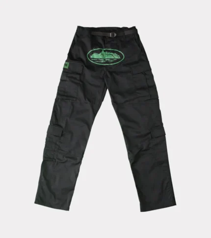 Corteiz Mula Guerillaz Cargos Green