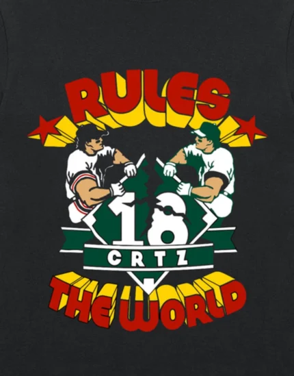 Corteiz Rtw Baseball T Shirt Black 2