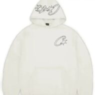 Corteiz Satin C Star Applique Hoodie Off White 2