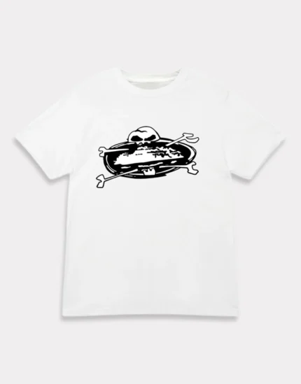Corteiz Skull Island T shirt White 1