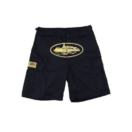 Corteiz Spring Shorts Black Yellow