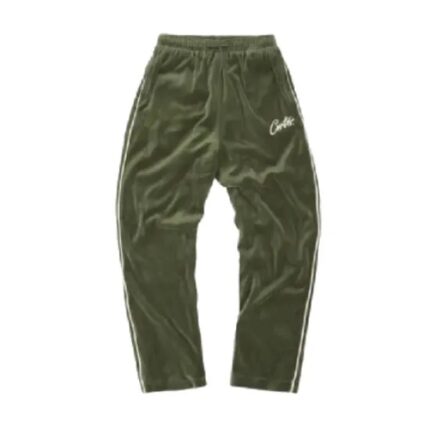 Corteiz VVS Green Velvet Tracksuit 1